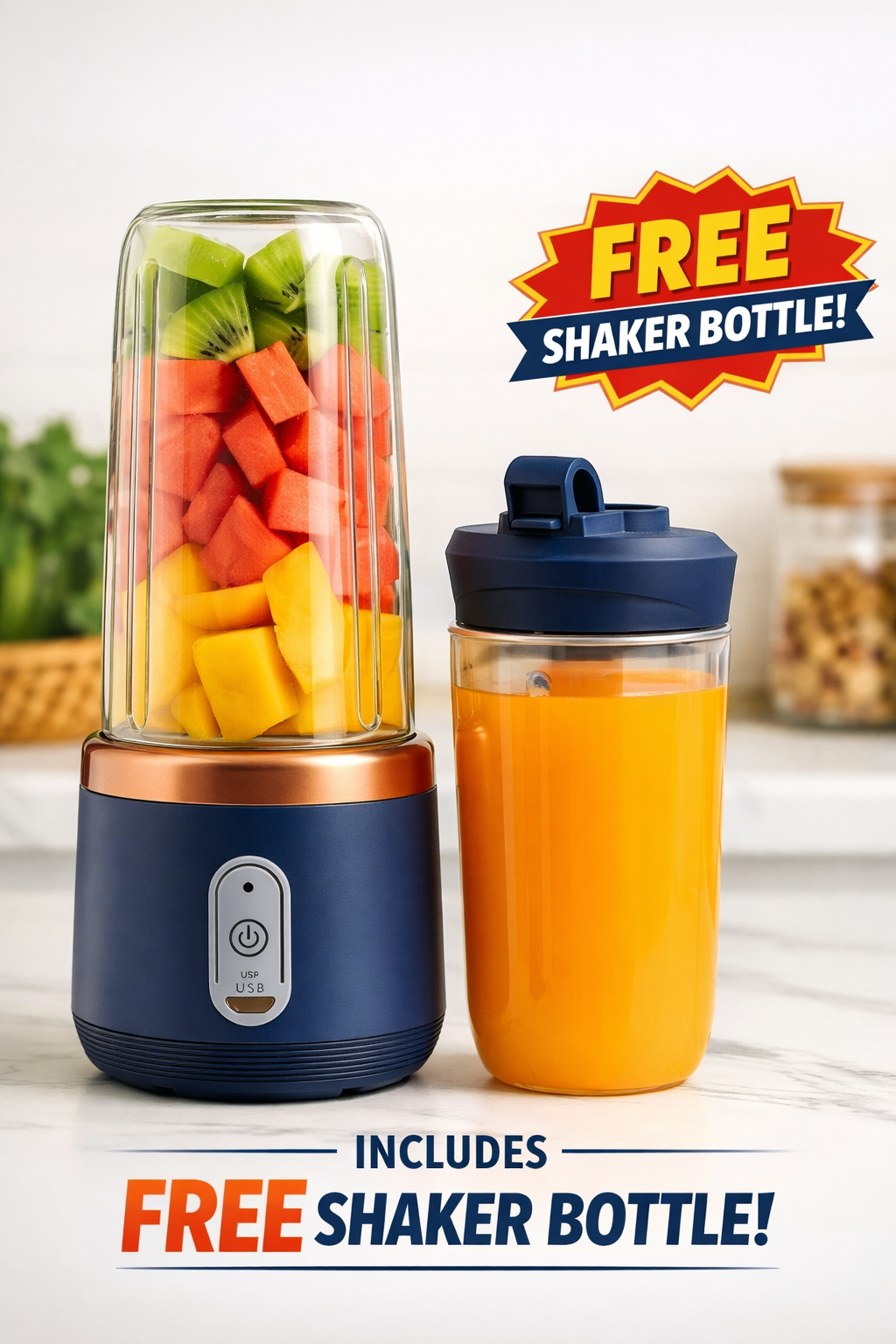 Mini Juicer With Bottle